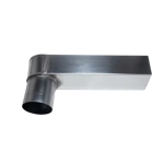 Stadsuitloop Zink 60 x 80 mm (uitloop 80 mm)