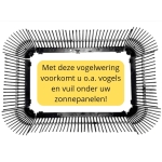 Vogelwering voor onder zonnepanelen