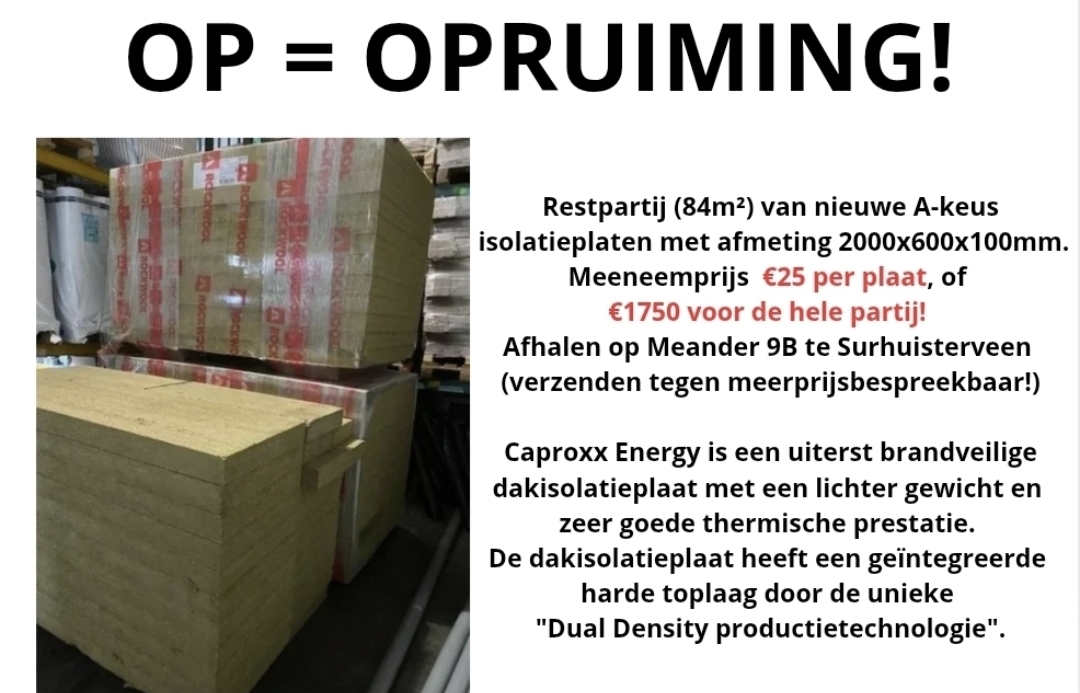 Carpoxx isolatie steenwol